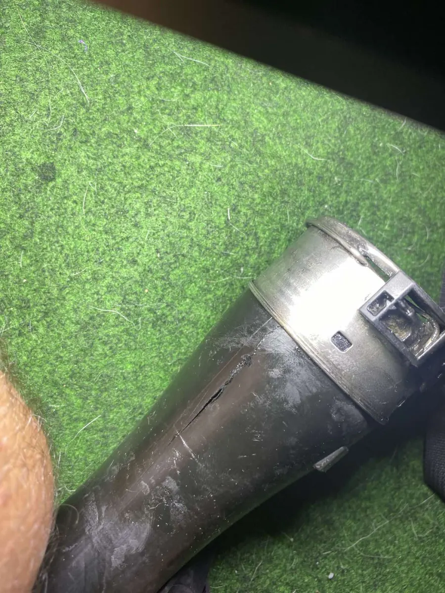 Antes: Conducto del turbo e intercooler