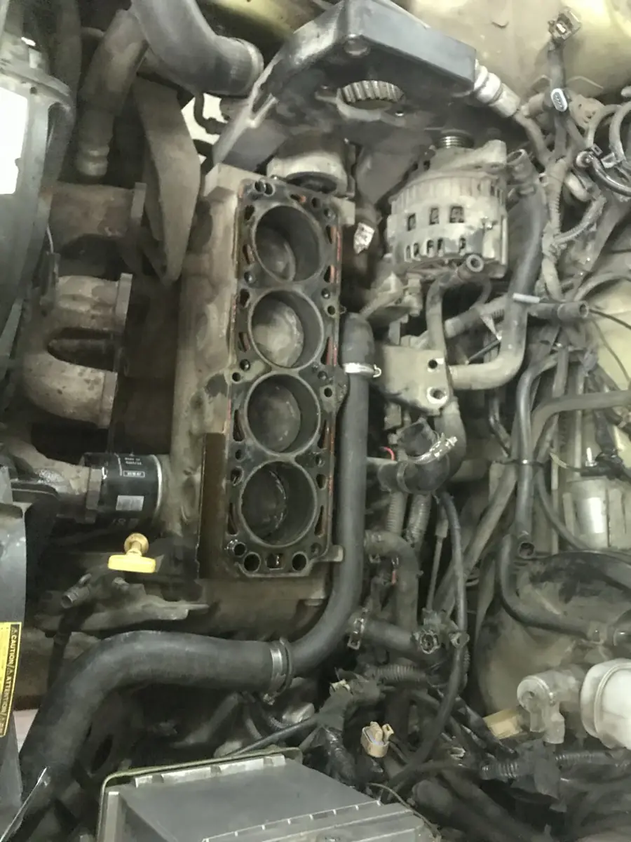 Trabajo de mantenimiento del motor